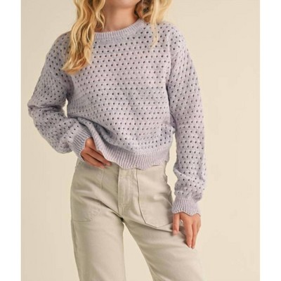 Girl OPEN KNITWEAR PULL OVER SWEATER - Heart & Arrow