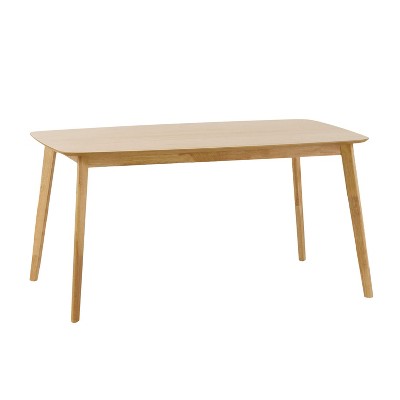 NicBex 59Inch Rectangle Dining Table with Faux Wood Tabletop,Large Dining Room Table for Kitchen,Meeting Living Room