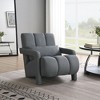 NicBex Linen Fabric Accent Chair,Upholstered Living Room Chairs with Mid-Height Backrest and 1 Pillow,Modern Armchair,Accent Chairs for Living Room - 2 of 4