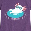 Girls' - Instant Message - Axolotl Pool Floatie Fitted Short Sleeve Graphic T-Shirt - 2 of 4