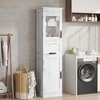 Whizmax Bathroom Cabinet, Tall Storage Cabinet with Doors and Adjustable Shelf, Freestanding Bookshelf for Living Room, Laundry Room, Home Office - 2 of 4
