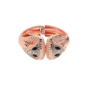 SOHI Women's Rose Gold Embellished Snakehead Bracelet - 1 of 4