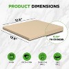 NutriChef Baking Stone for Pizza - 12.8” x 12.8” Durable and Safe Cooking Stone for BBQ Grill and Oven, Thermal Shock Resistant Grilling Stone - 2 of 4