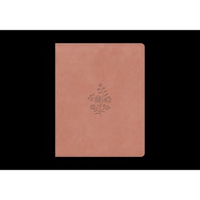 ESV Single Column Journaling Bible (Trutone, Blush Rose, Wildflower Design) - (Leather Bound)