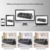 YOOCOZZ Chenille Sectional Sofa with Pure Foam Cushions and 2 Pillows, Free Combination - 3 of 4