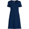 Lands' End Women's Cotton Short Sleeve Knee Length Nightgown - 3 of 3