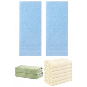 REGALWOVEN Striped Soft Absorbent Bathroom Cotton Towel Set 3 Pcs - 1 of 4