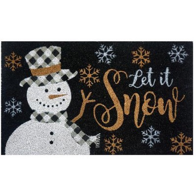 Snowman And Cardinals Winter Doormat 30 X 18 Indoor Outdoor Briarwood  Lane : Target