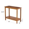 VASIP Acacia Wood Console Table, Indoor Outdoor Storage Furniture with Wide Tabletop and Lower Shelf  for Living Room, Entryway, Hallway - 3 of 4