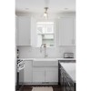 Urban Ambiance Luxury Modern Farmhouse Indoor Ceiling Light,  10''H x 8"W x 8''D,  Brushed Nickel Finish, UHP4662 - 2 of 4