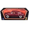 1948 Tucker Torpedo Burgundy 1/18 Diecast Model Car by Road Signature - 3 of 4