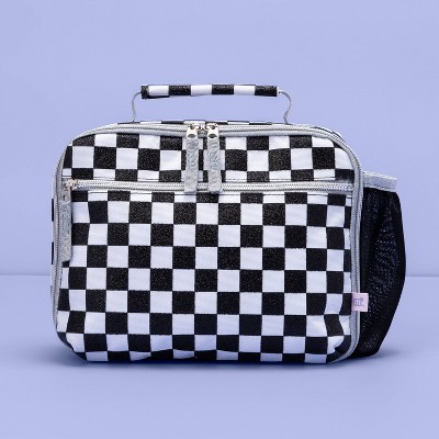 checkered lunch box