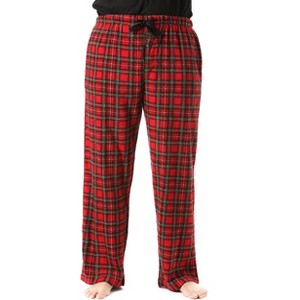 #followme Men's Microfleece Pajamas - Plaid Pajama Pants for Men - Lounge & Sleep PJ Bottoms - 1 of 3