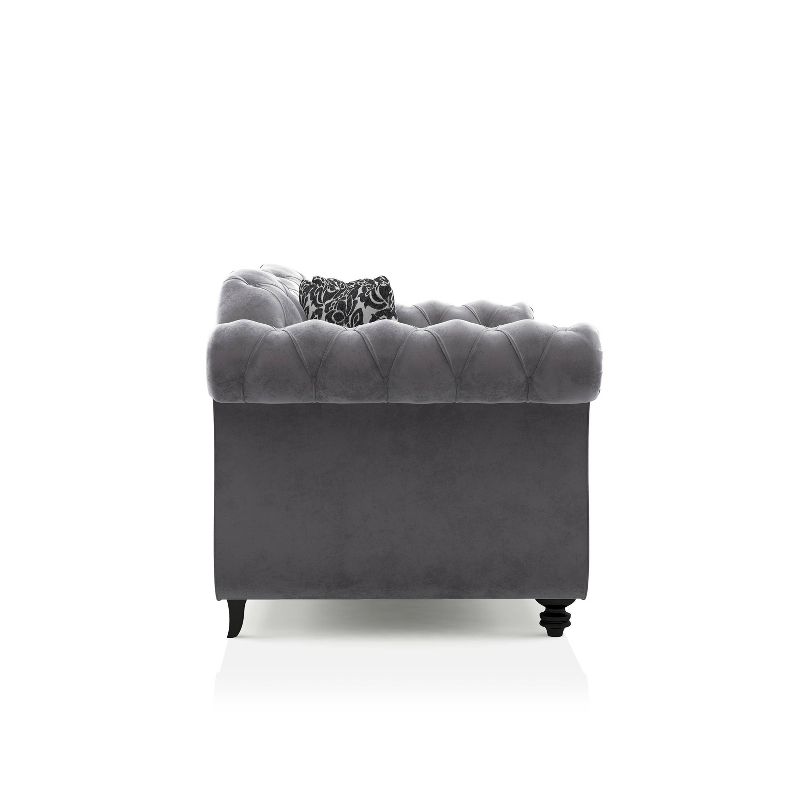 Brushwood Button Tufted Loveseat - HOMES: Inside + Out, 4 of 10