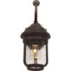 Minka Lavery Rustic Outdoor Wall Light Fixture Roman Bronze 16 3/4" Seedy Glass for Post Exterior Deck Porch Yard - 4 of 4