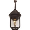 Minka Lavery Rustic Outdoor Wall Light Fixture Roman Bronze 16 3/4" Seedy Glass for Post Exterior Deck Porch Yard - image 4 of 4