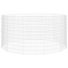 vidaXL Animal Enclosure Silver Galvanized Iron 12-Panel Durable - 3 of 4