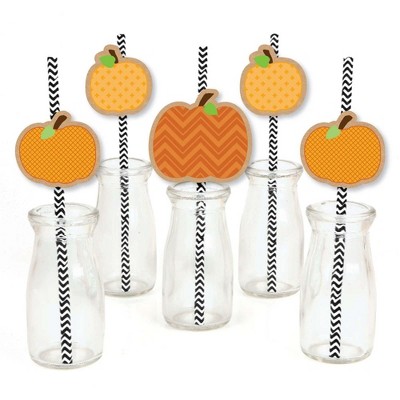 Big Dot Of Happiness Happy Halloween - Paper Straw Decor - Witch Party  Striped Decorative Straws - Set Of 24 : Target