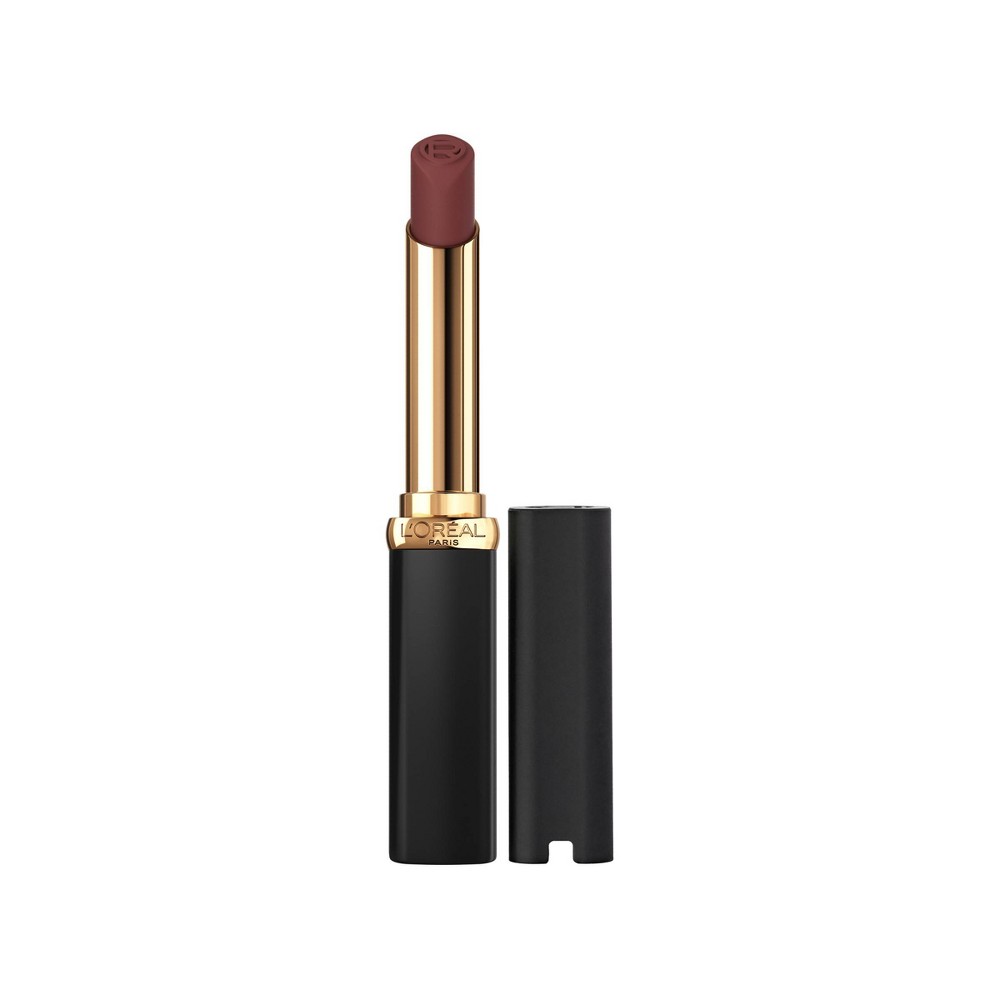 Photos - Lipstick & Lip Gloss LOreal L'Oreal Paris Colour Riche Intense Volume Matte Lipstick - 137 Le Nude Assertive - 0.06oz 