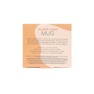 Terracotta Plant Lady Ceramic Mug, 13oz