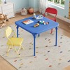 Folding Children's Table and Chair Set, 1 Table + 2 Chairs, Colorful - 3 of 4
