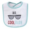 Hudson Baby Infant Boy Cotton Terry Drooler Bibs with Fiber Filling 4pk, Pretty Boy Swag, One Size - 3 of 4