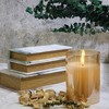 LumiPur XL 3.5"x5" Premium Design Series Glass Natural Glow Flameless LED Candle Gold - 2 of 4