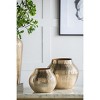 Gulches 13.5*13.5*11.5" Aluminum Chisel Flower Vase, Gold - 4 of 4