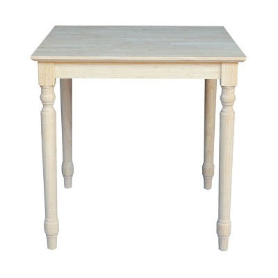 Farmhouse 30" Square Solid Wood Extendable Dining Table