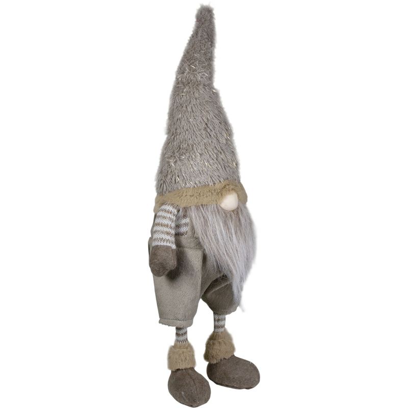Northlight 22" Standing Beige and Gold Swaying Gnome Christmas Decoration, 4 of 6