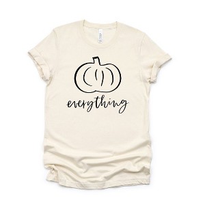 Simply Sage Market Women's Pumpkin Everything Short Sleeve Graphic Tee - 1 of 2