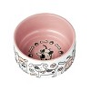 Gibson Vibrant Life 3 Piece 4.5 Inch Round Stoneware Happy Dog Small Pet Bowl Set in Pink - 4 of 4