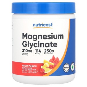 Nutricost Magnesium Glycinate, Fruit Punch, 8.8 oz (250 g) - 1 of 2