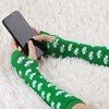 Allegra K Women's Stripe Print Knitted Fingerless Elbow Length Gloves Warmers One Size 1 Pair - 4 of 4