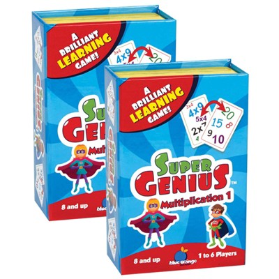Blue Orange Super Genius Multiplication Level 1 Game, Pack Of 2 : Target