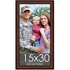 PosterPalooza | Panoramic Simple Brown Picture Frame - UV Acrylic, Foam Board Backing, Hanging Hardware - 2 of 4