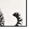 40"x28" Canvas Leopard Framed Wall Art with Black Spots White - Olivia & May: Eclectic Bohemian Decor, Animal Subject - 3 of 4