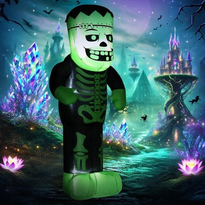 LOVSON Stunning Halloween Decor: Giant Frankenstein Inflatable, Wind and Rain Resistant
