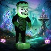 Outdoor Halloween Inflatable Skeleton Frankenstein - 3 of 4