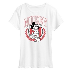 Women's - Disney - Mickey Mouse Outline Short Sleeve Graphic T-Shirt - 1 of 4