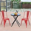 FDW Metal Dining Chairs Set of 2/4 Restaurant Chairs with Rubber Foot Protectors - 3 of 4