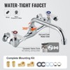 VEVOR Stainless Steel Prep & Utility Sink,1 Compartment Free Standing Small Sink Include Faucet & legs, 27"x41" Commercial Single Bowl Sinks, Silver - 4 of 4