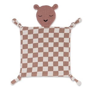 Parker Baby Co. Muslin Lovey - Rosewood Checker - 1 of 4
