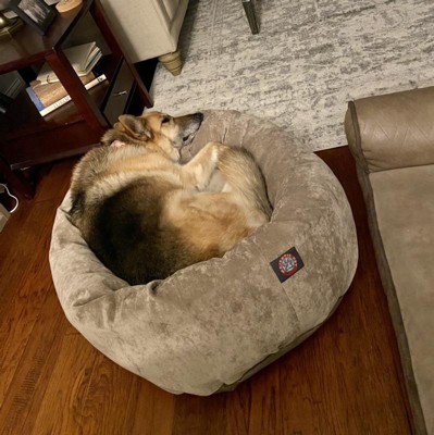 Majestic Pet Villa Bagel Dog Bed, Vintage