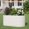 4x2x2ft & 6x3x2ft Galvanized Steel Raised Garden Bed, Heavy-Duty Oval Planter Box, Corrosion-Resistant Outdoor Gardening Kit - 4 of 4