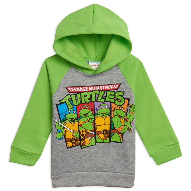 Teenage Mutant Ninja Turtles Donatello Leonardo Michelangelo Raphael Fleece Pullover Hoodie Toddler to Big Kid, 1 of 5