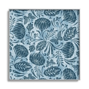 Heather Dutton Arabella Washed Indigo Metal Framed Art Print - Deny Desings - 1 of 3