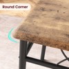 Jojoka Dining Table Set for 2,3-piece Wood Dining Table Set for Apartment,Brown - 4 of 4