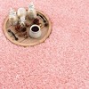 Hauteloom Faina Solid Pink Shag Washable Area Rug - 4 of 4