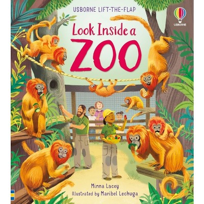 Look Inside a Zoo - by Minna Lacey (Board Book)